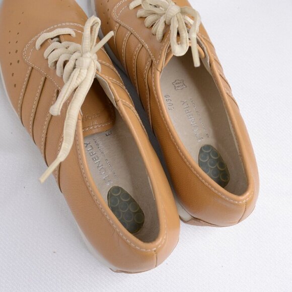 Stonefly Tan Leather Sneakers Sz 8 - Picture 7 of 8
